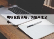 ror体育娱乐平台-姚明受伤离场，伤情尚未公布。